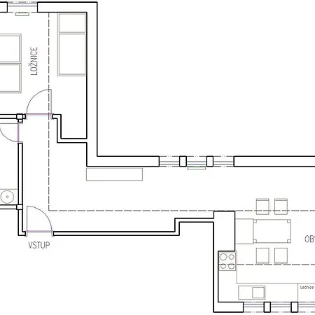 Pod Marianskymi Schody Apartment *